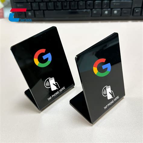 google review stand nfc|custom nfc Google review stand.